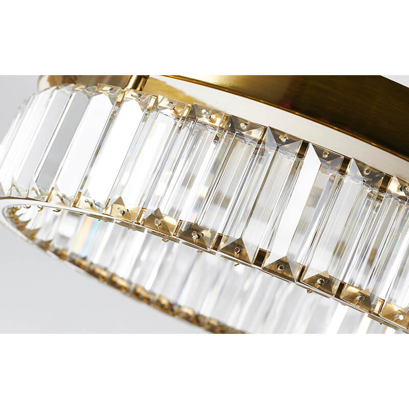 BETHEL ROUND BRASS FLUSH MOUNT GL448FM16BR