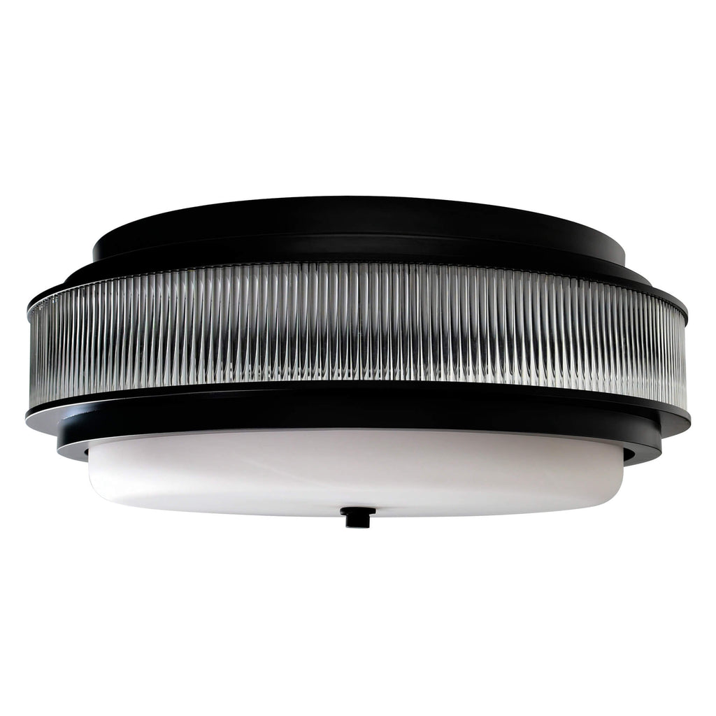 CWI LIGHTING  VALDIVIA 4 LIGHT BLACK FLUSH MOUNT  1567C18-4-101