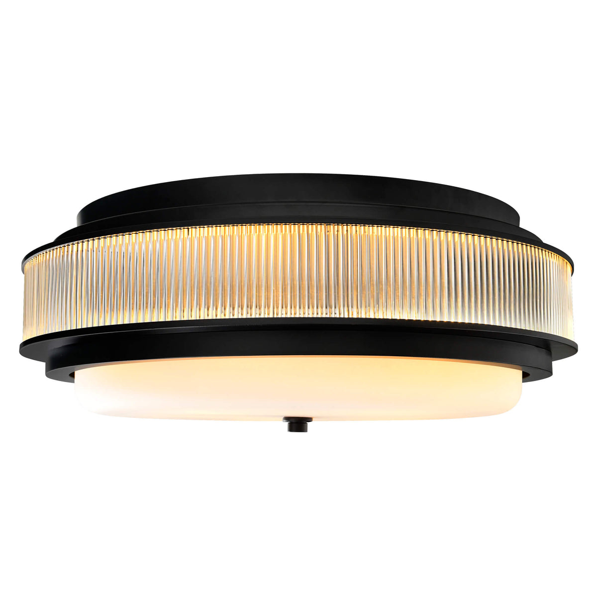 CWI LIGHTING  VALDIVIA 5 LIGHT BLACK FLUSH MOUNT  1567C22-5-101