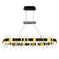 CWI LIGHTING  AYA LED INTEGRATED PEARL BLACK CHANDELIER  1592P43-612-RC