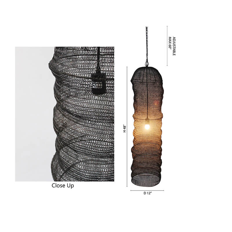 BETHEL SATIN BLACK PENDANT AC04C48BLK