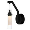 CWI LIGHTING  OLINDA LED INTEGRATED BLACK WALL LIGHT  1606W5-1-101