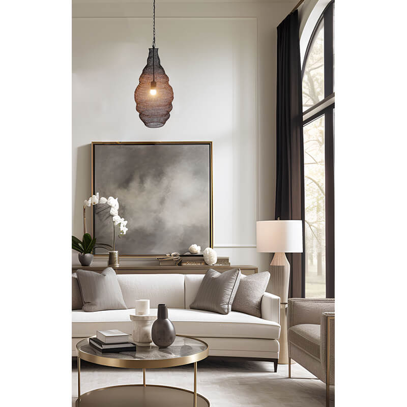 BETHEL SATIN BLACK PENDANT AC01C12BLK