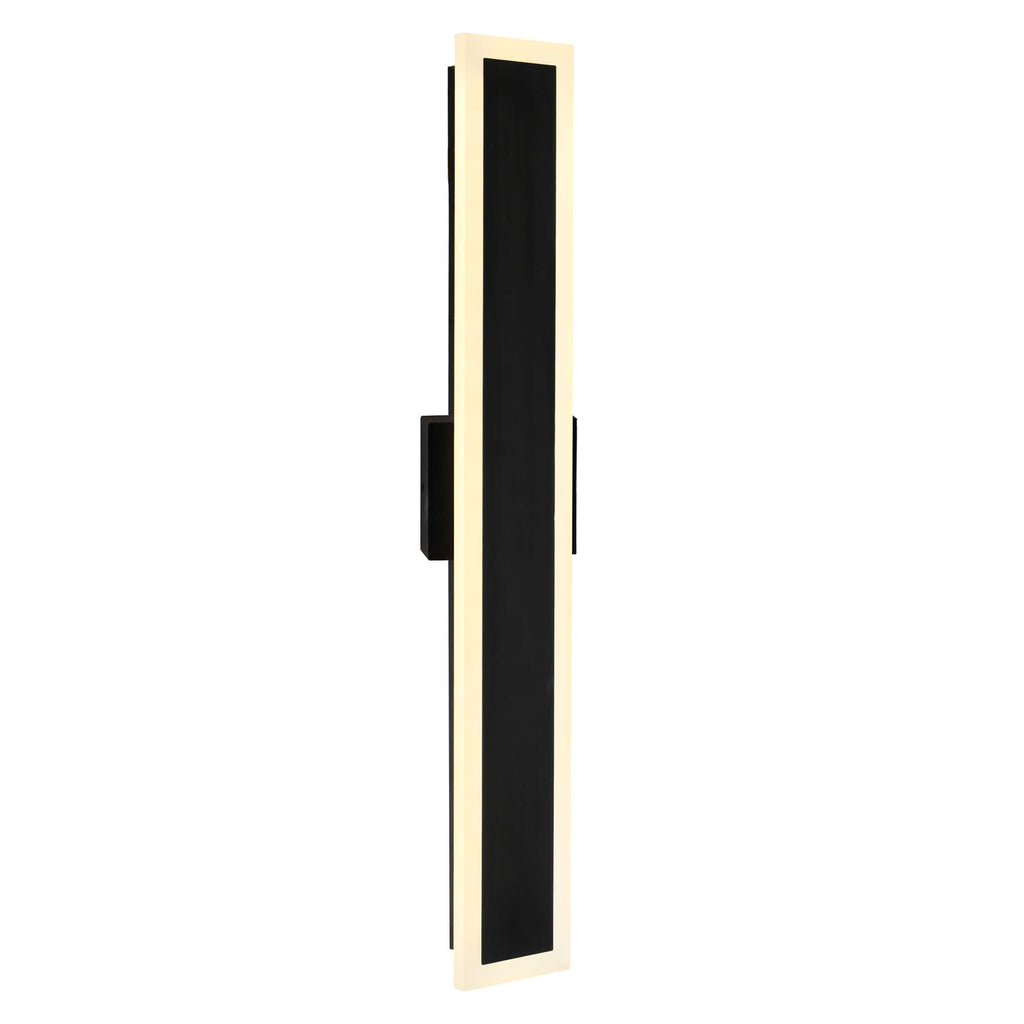 CWI LIGHTING  MALIBU LED INTEGRATED BLACK OUTDOOR WALL LIGHT 1694W32-101