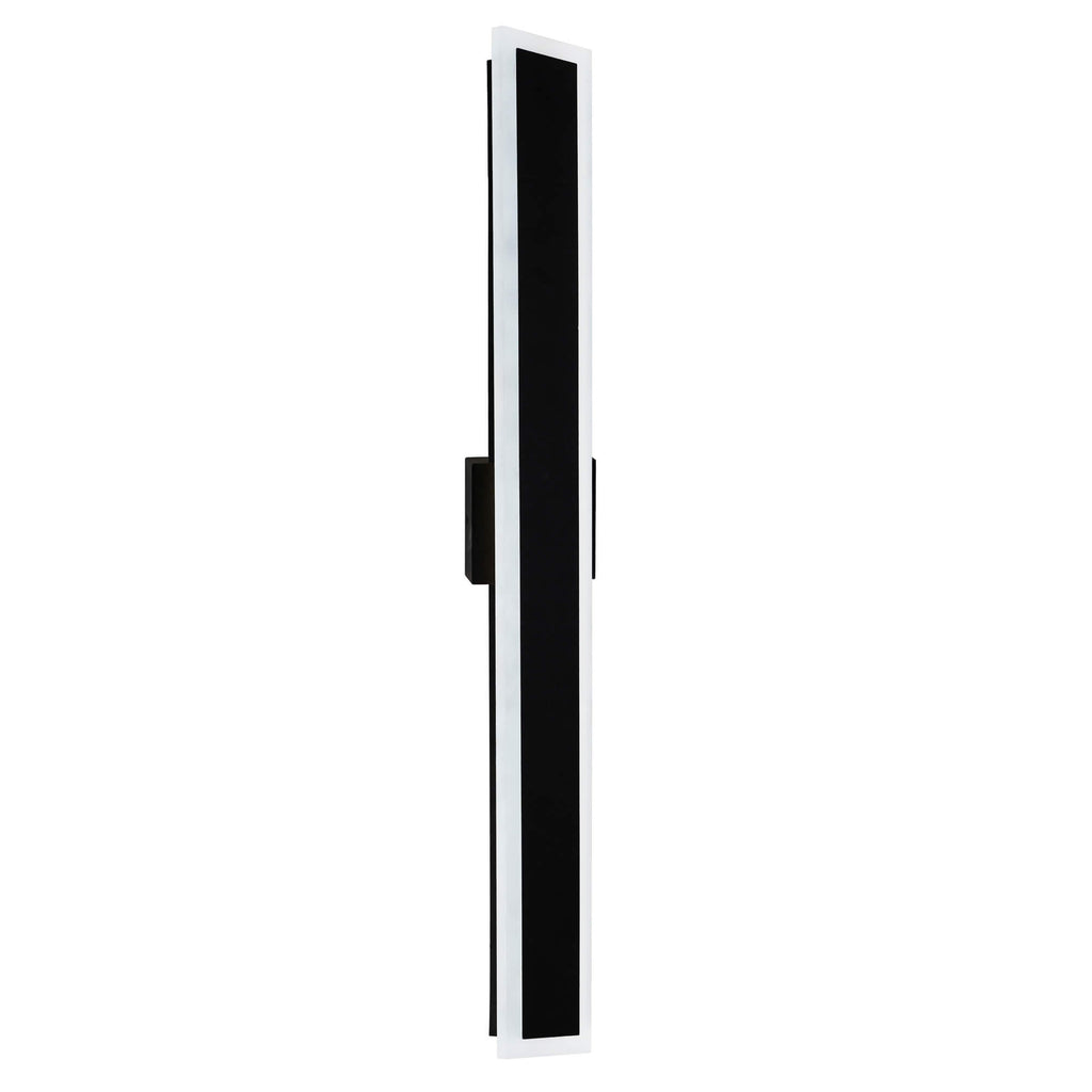 CWI LIGHTING  MALIBU LED INTEGRATED BLACK OUTDOOR WALL LIGHT 1694W40-101