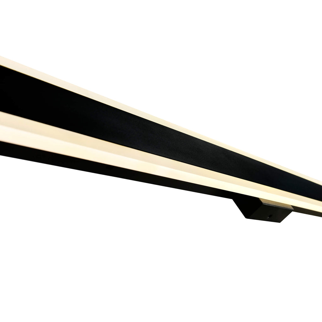 CWI LIGHTING MALIBU LED INTEGRATED BLACK OUTDOOR WALL LIGHT 1694W80-101