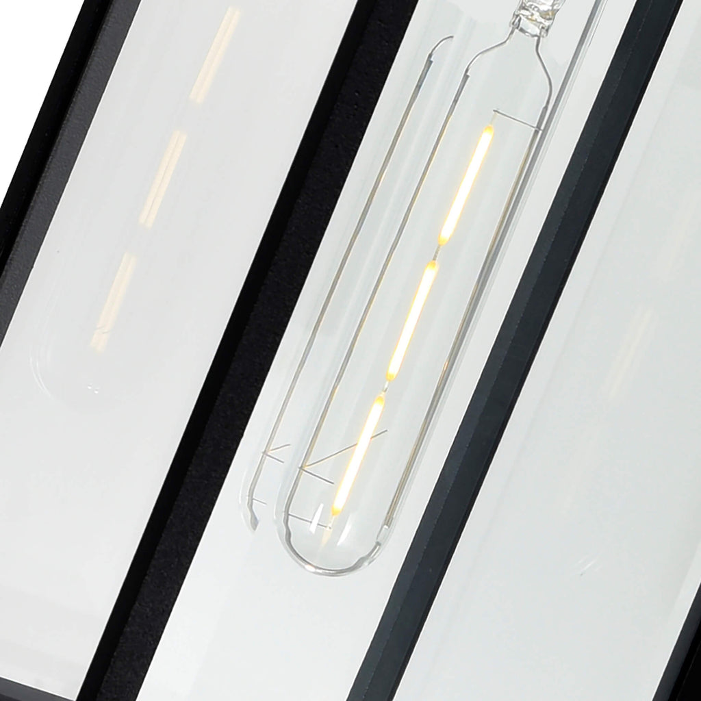 CWI LIGHTING  WINDSOR 1 LIGHT BLACK OUTDOOR CEILING LIGHT  1695P7-1-101