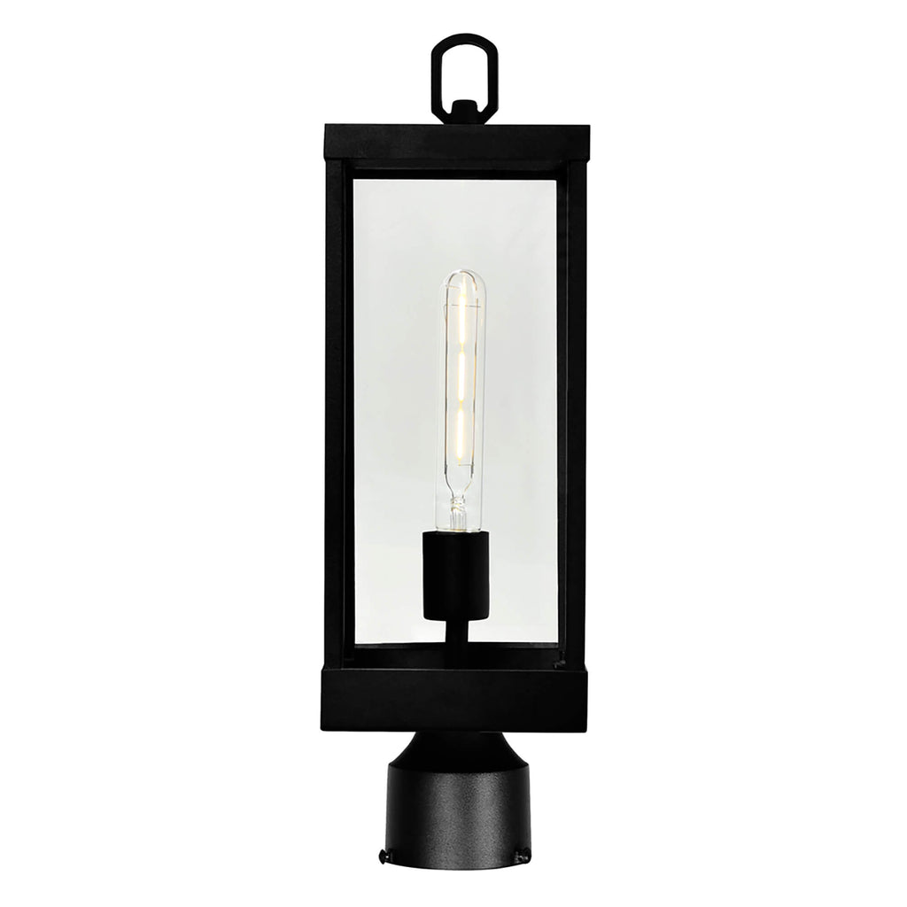 CWI LIGHTING  WINDSOR 1 LIGHT BLACK OUTDOOR LANTERN HEAD  1695PT6-1-101
