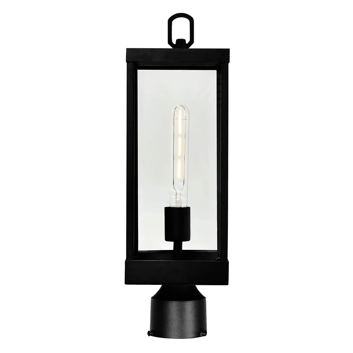 CWI LIGHTING  WINDSOR 1 LIGHT BLACK OUTDOOR LANTERN HEAD  1695PT6-1-101
