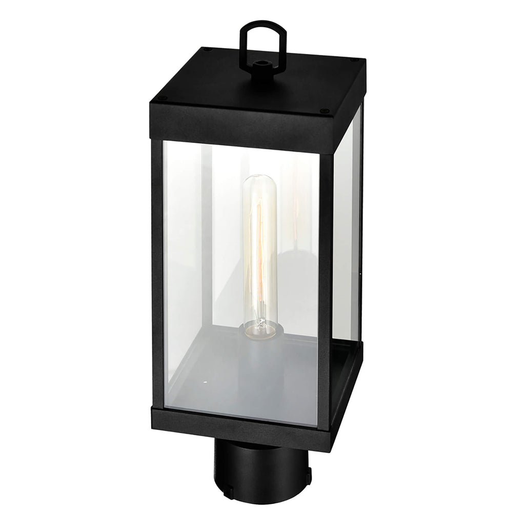 CWI LIGHTING  WINDSOR 1 LIGHT BLACK OUTDOOR LANTERN HEAD  1695PT6-1-101