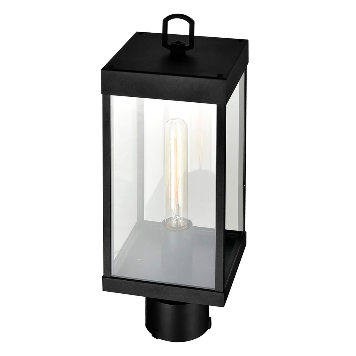 CWI LIGHTING  WINDSOR 1 LIGHT BLACK OUTDOOR LANTERN HEAD  1695PT6-1-101