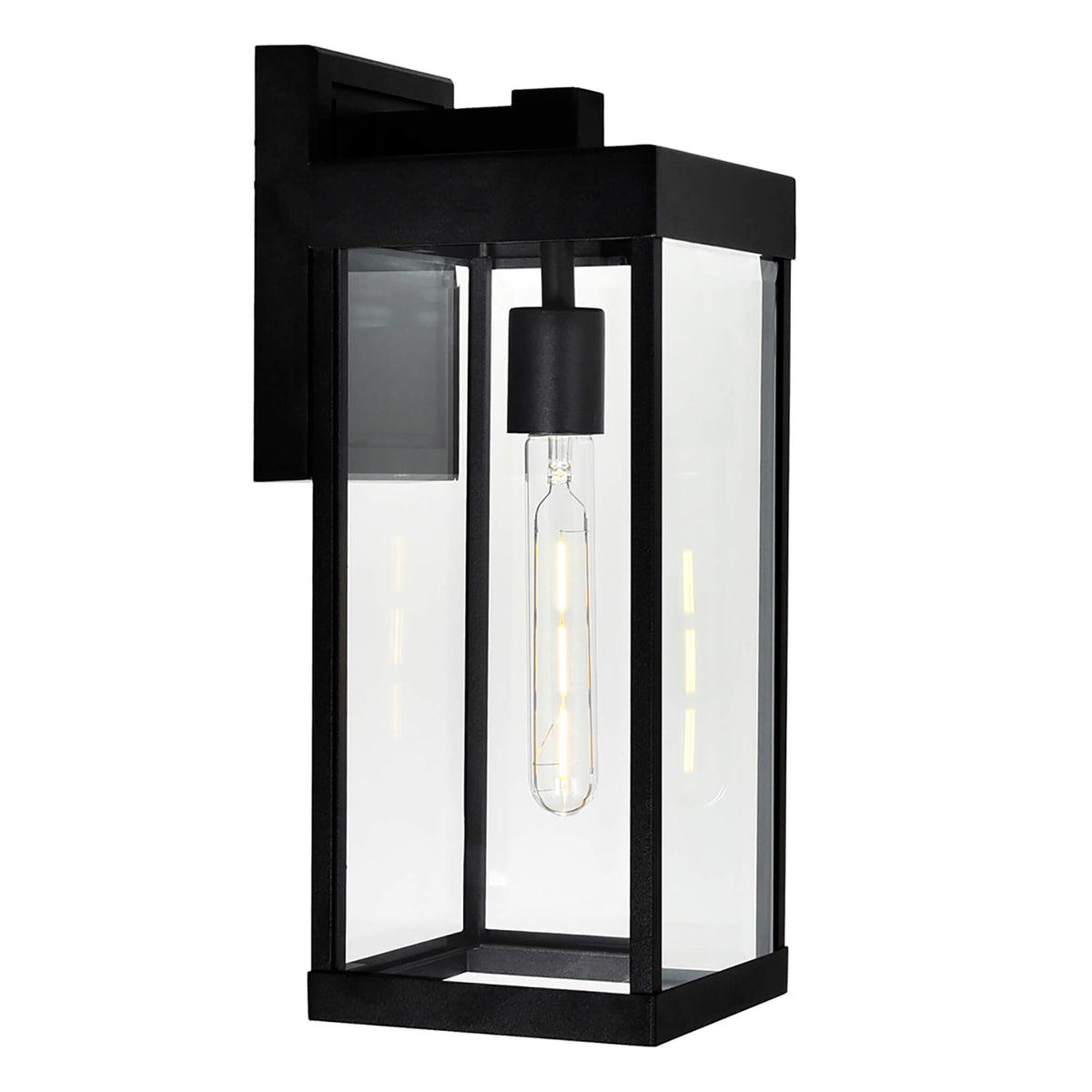CWI LIGHTING  WINDSOR 1 LIGHT BLACK OUTDOOR WALL LIGHT  1695W6-1-101