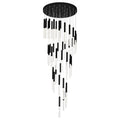 CWI LIGHTING  DRAGONSWATCH LED INTEGRATED CHANDELIER WITH BLACK FINISH  1703P32-45-101