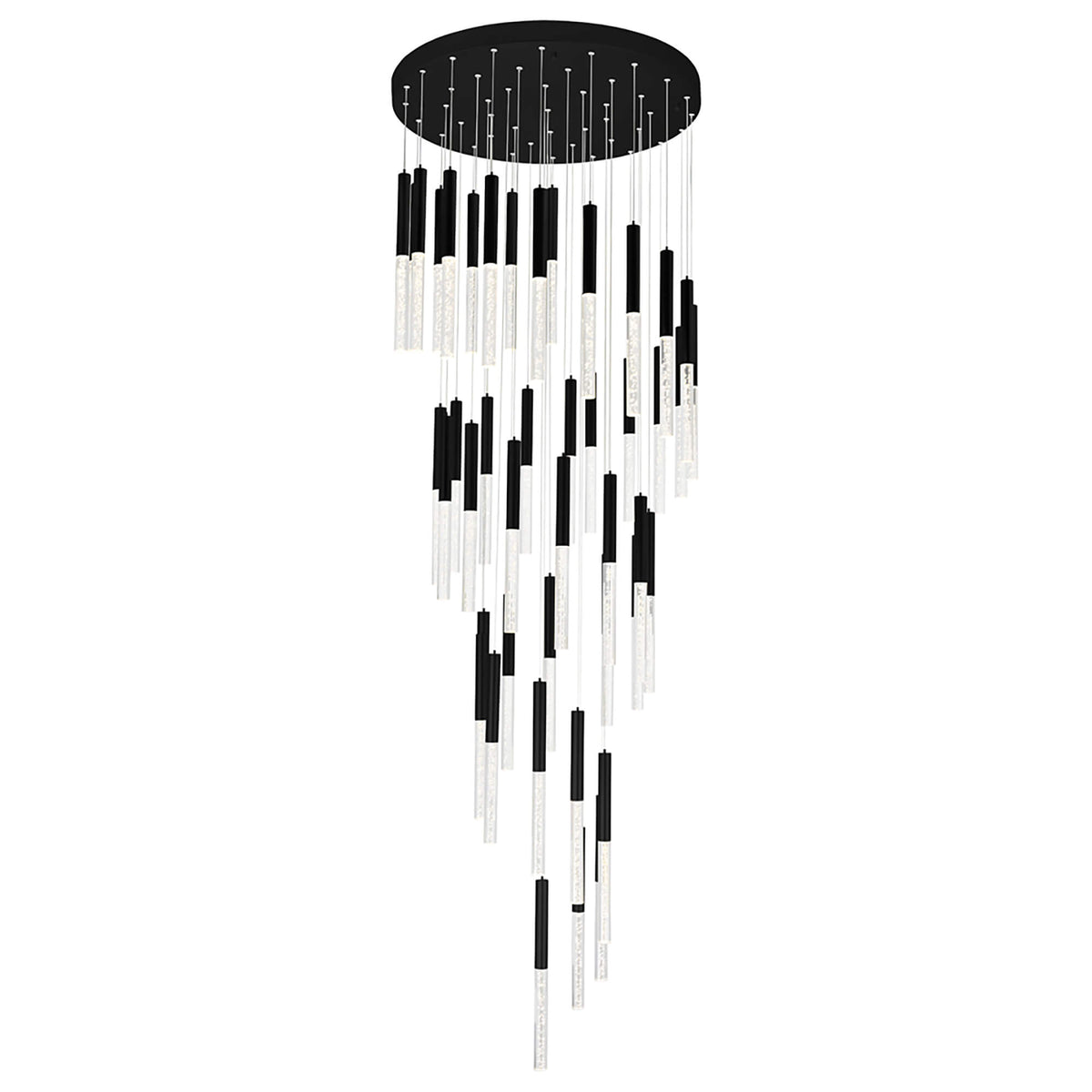 CWI LIGHTING  DRAGONSWATCH LED INTEGRATED CHANDELIER WITH BLACK FINISH  1703P32-45-101