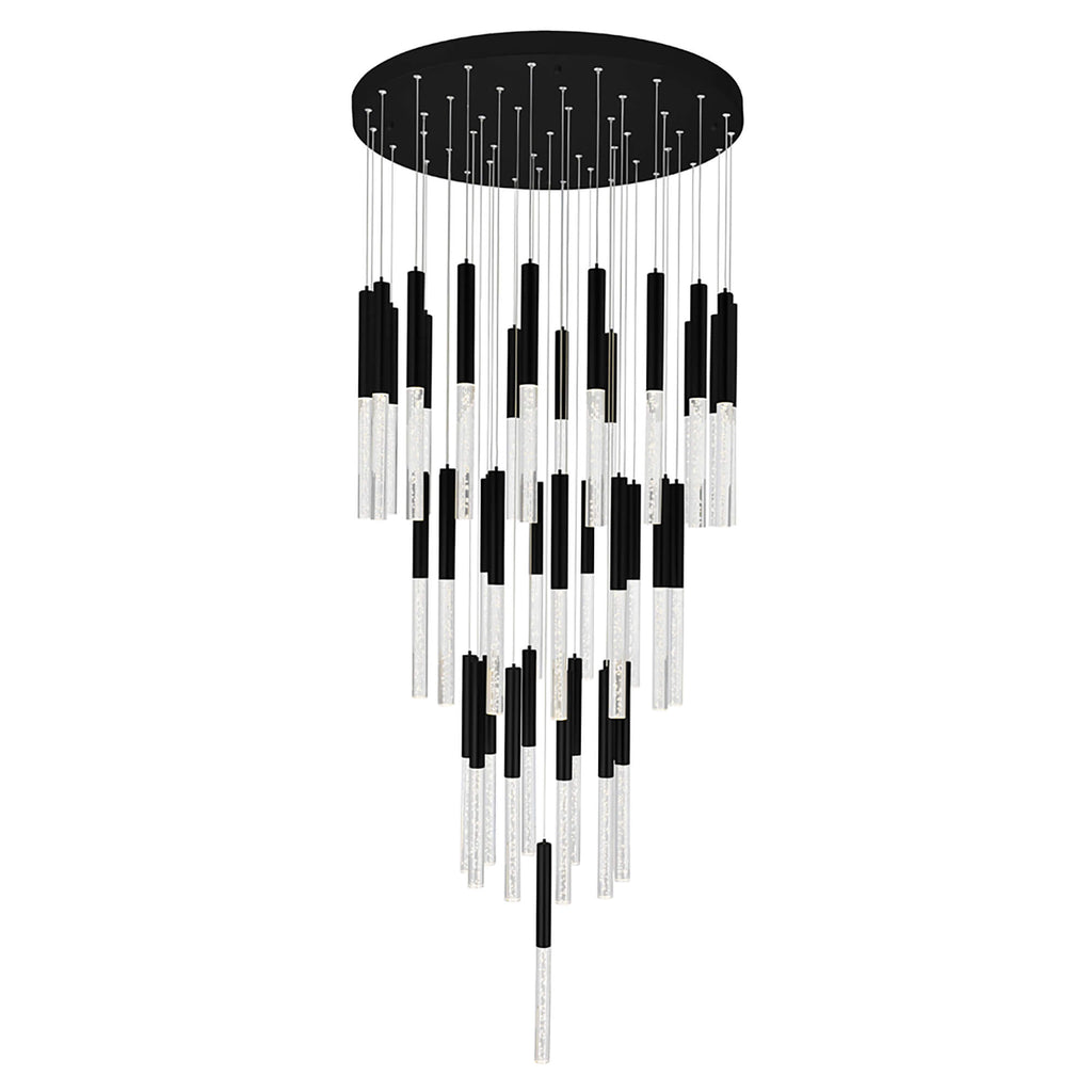 CWI LIGHTING  DRAGONSWATCH LED INTEGRATED CHANDELIER WITH BLACK FINISH  1703P32-45-101