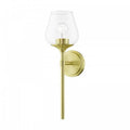 LIVEX LIGHTING WILLOW VANITY SCONCE SATIN BRASS 17471-12