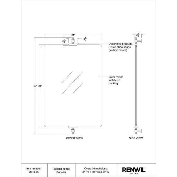 RENWIL SODALITE MIRROR MT2615