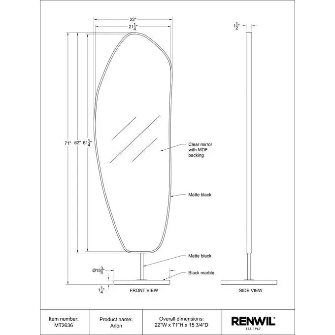RENWIL ARLON MIRROR MT2636