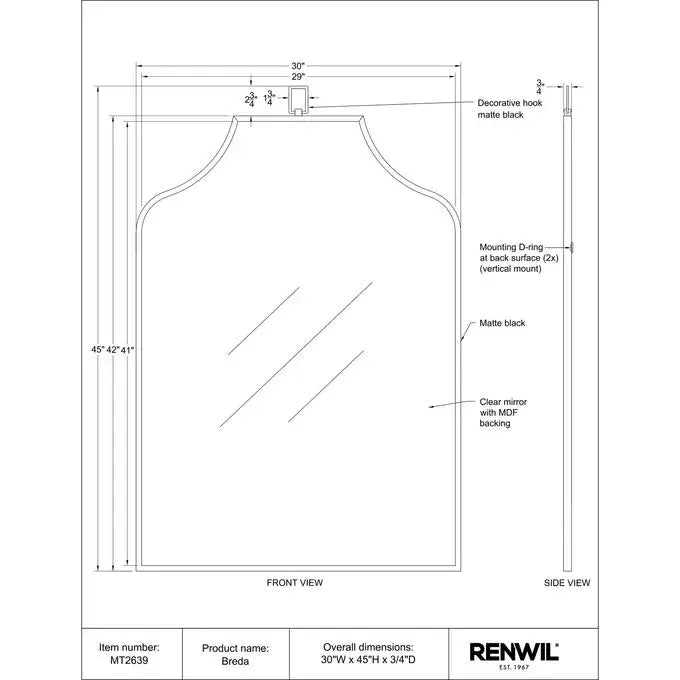 RENWIL BREDA MIRROR MT2639