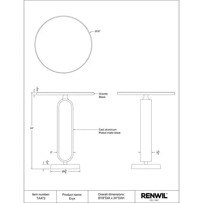 RENWIL ERYX TABLE TA472