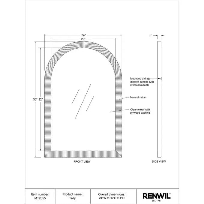 RENWIL TALLY MIRROR MT2655
