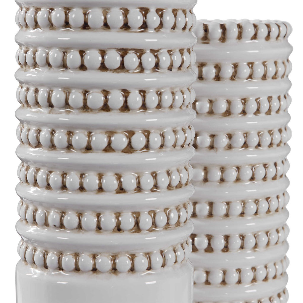 Uttermost Angelou White Vases Set/2 17570
