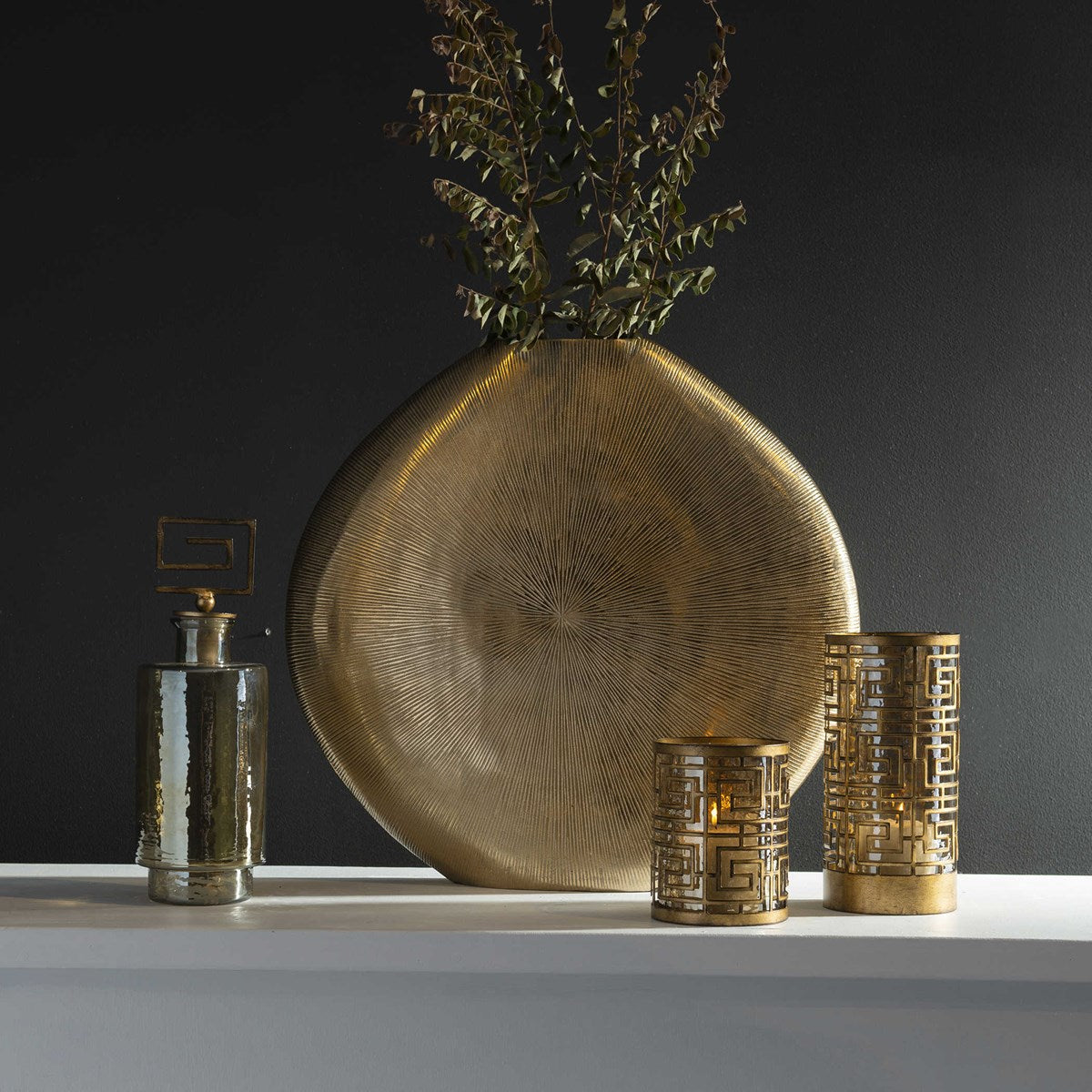 Uttermost Gretchen Gold Vase 17598