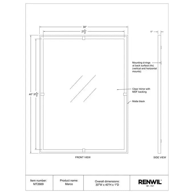 RENWIL MARCO MIRROR  MT2669