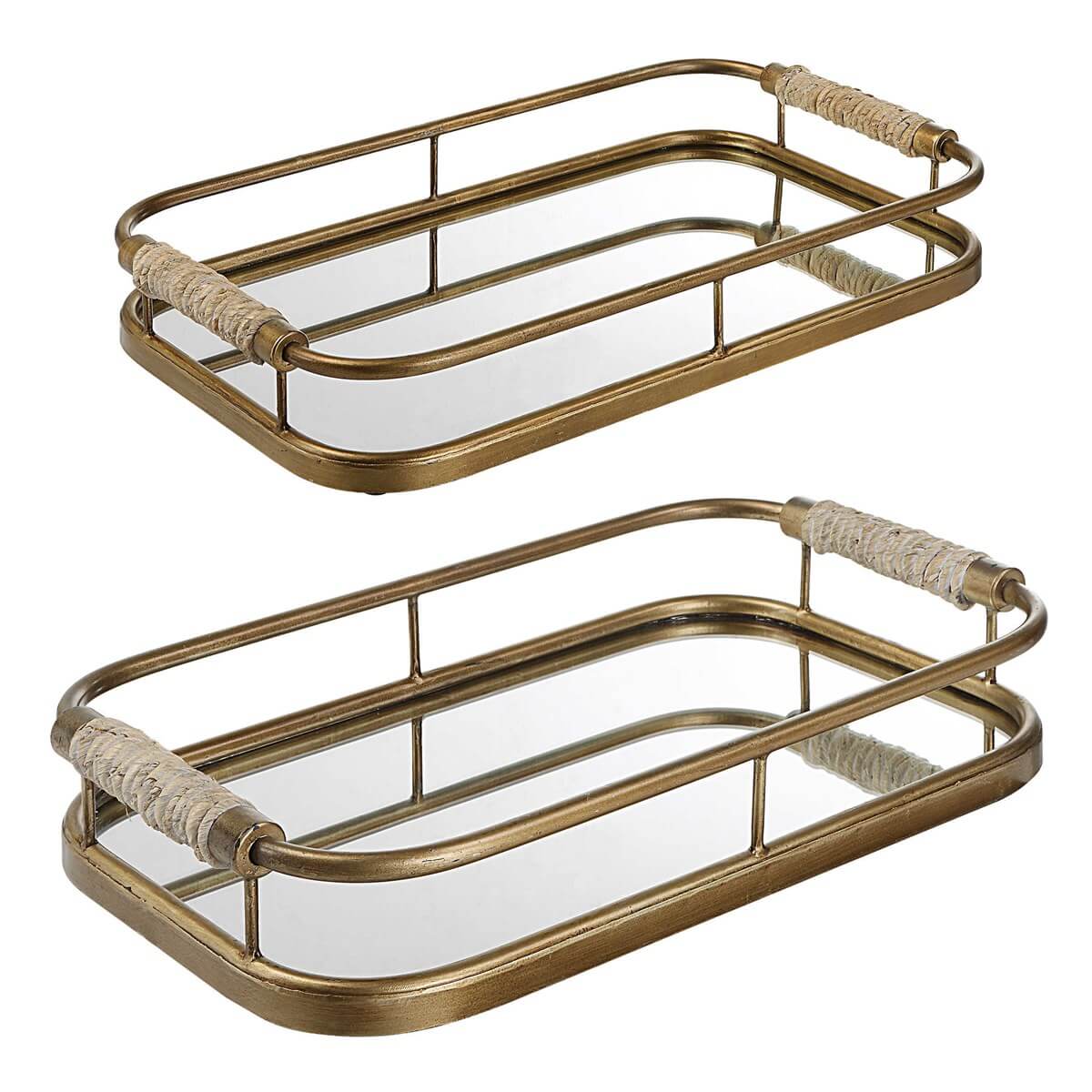 UTTERMOST ROSEA TRAYS SET OF TWO 18014