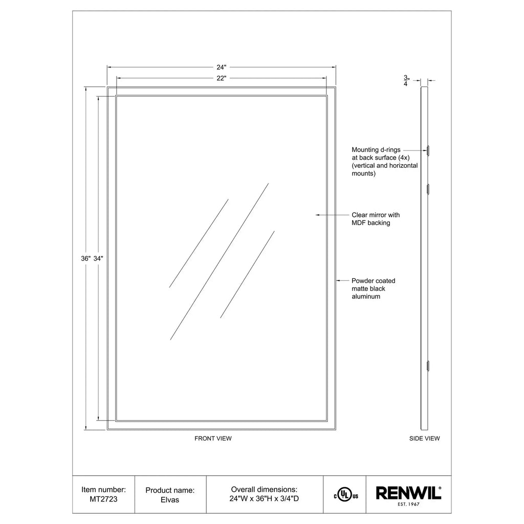 RENWIL ELVAS MIRROR MT2723