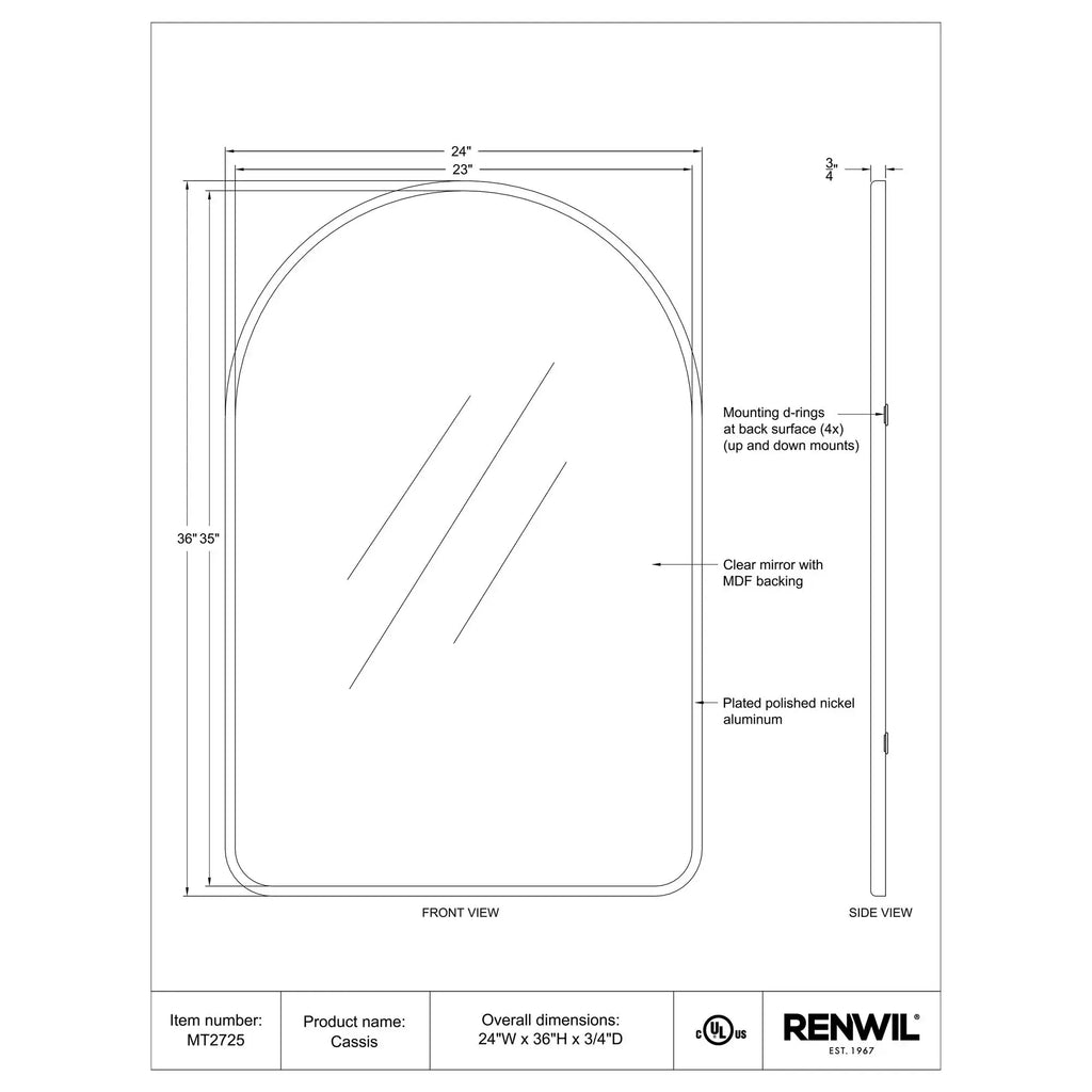 RENWIL CASSIS MIRROR MT2725