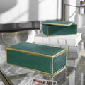 Uttermost Karis Emerald Green Boxes S/2 18723