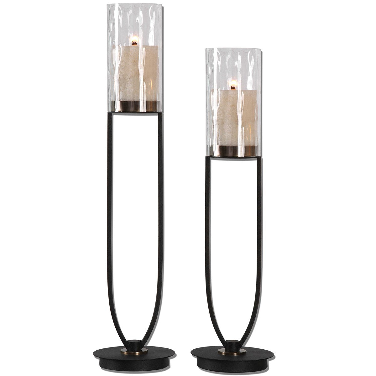Uttermost Durga Iron Work Candleholders Set/2 18835