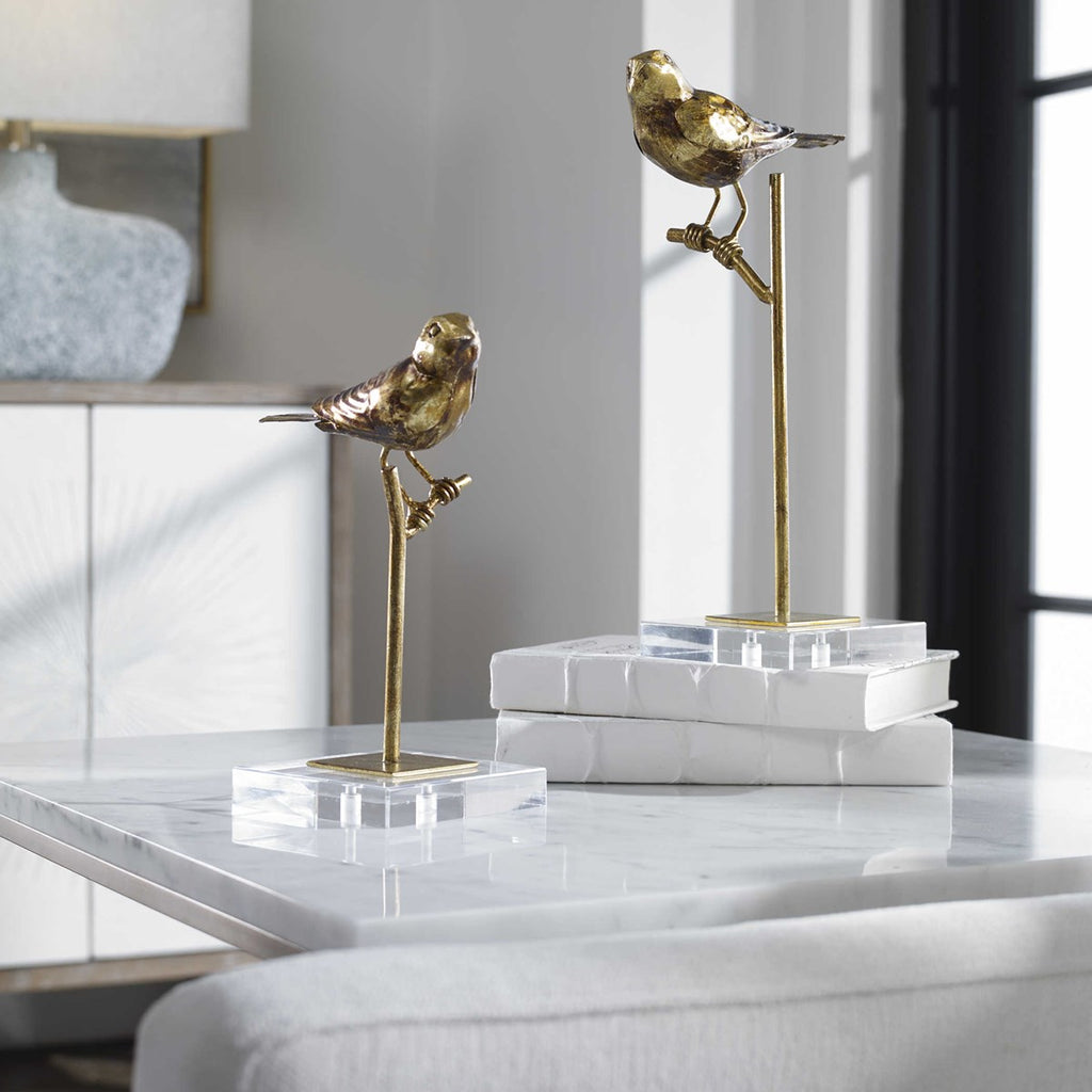 Uttermost Passerines Bird Sculptures S/2 18898