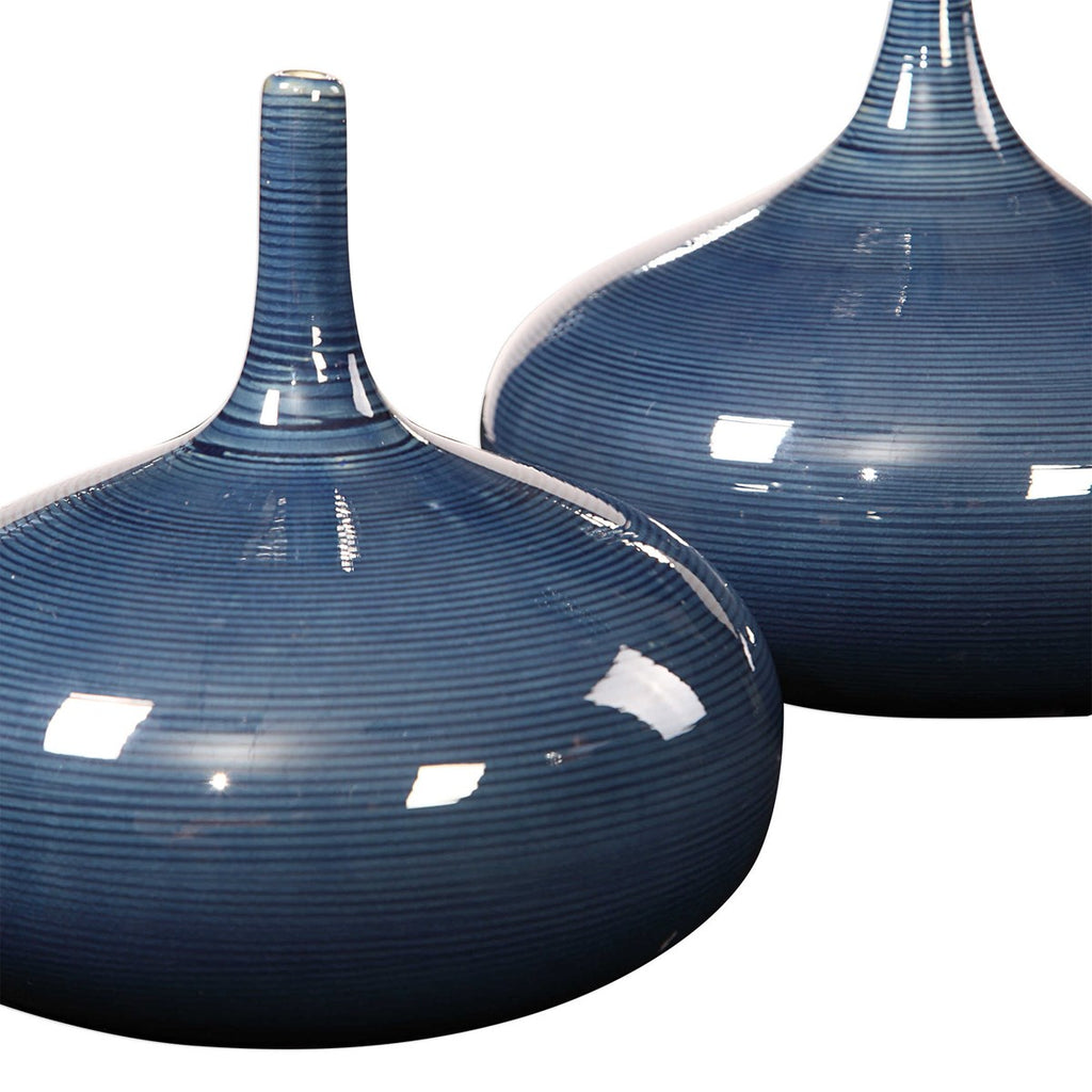 Uttermost Zayan Blue Vases S/2 18988