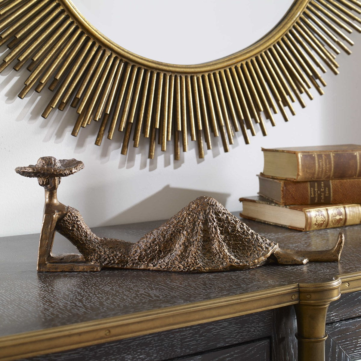 Uttermost Summer Days Antique Bronze Sculpture 19446