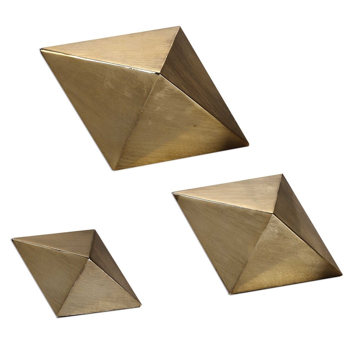 Uttermost Rhombus Champagne Accents S/3 20007