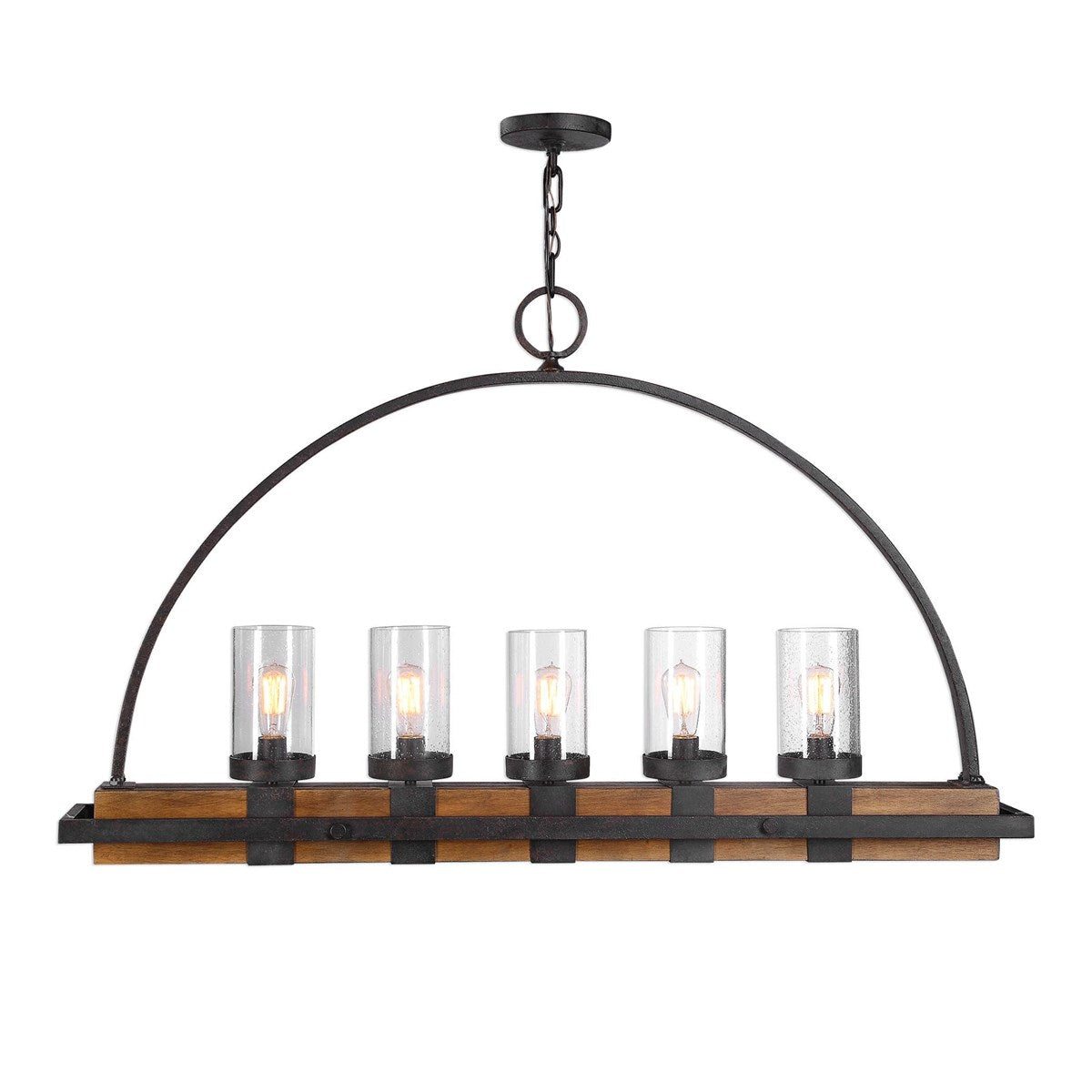 Uttermost Atwood 5 Light Rustic Linear Chandelier  21328