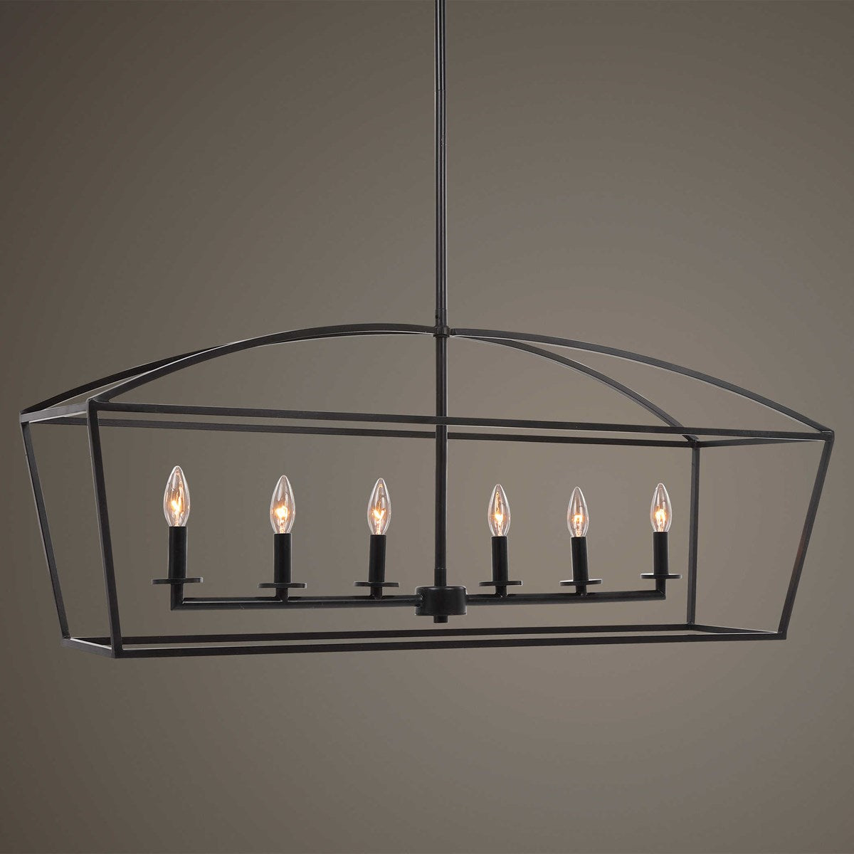 Uttermost Clayton 6 Light Linear Chandelier 21348