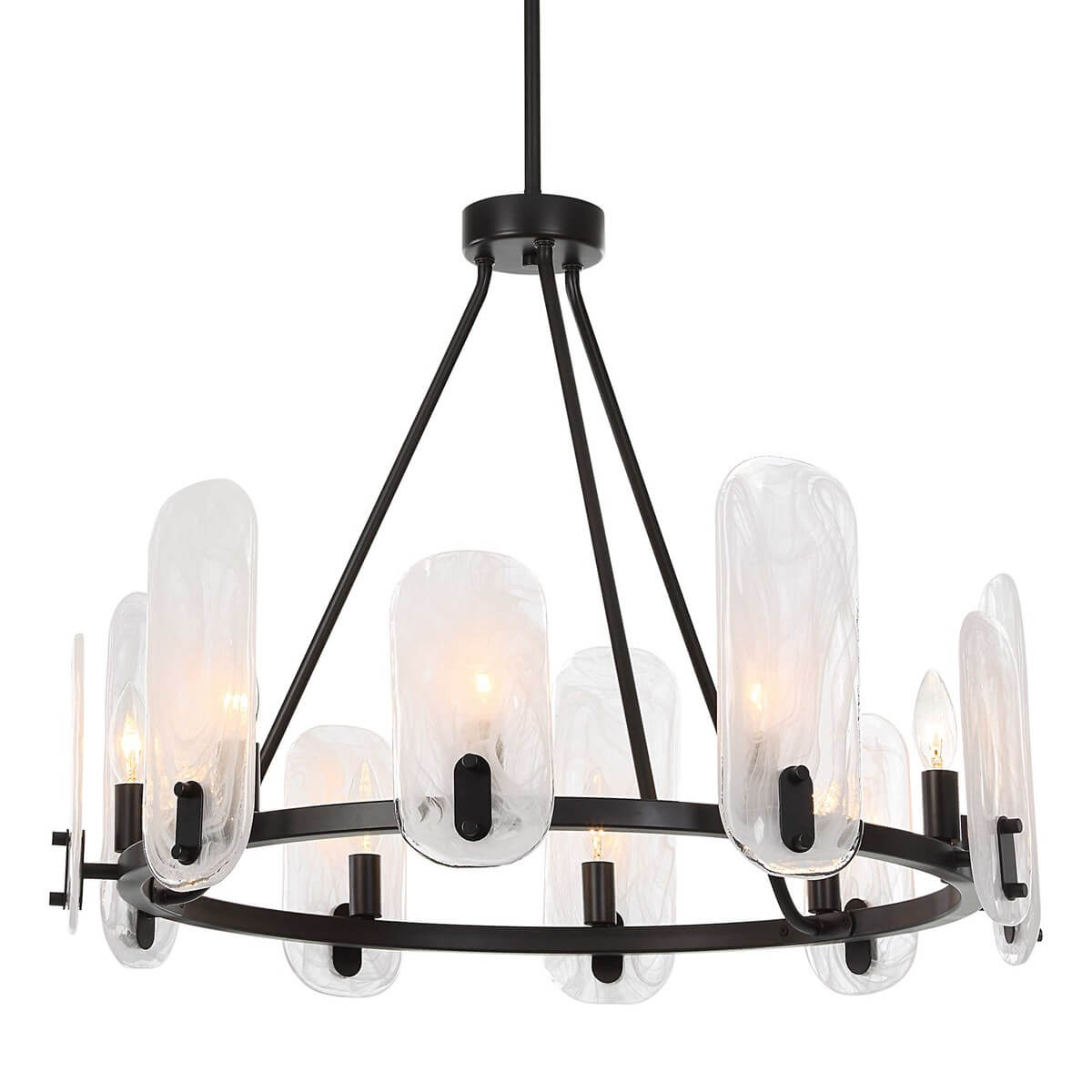 UTTERMOST ELLIPSE 10 LIGHT CHANDELIER 21381