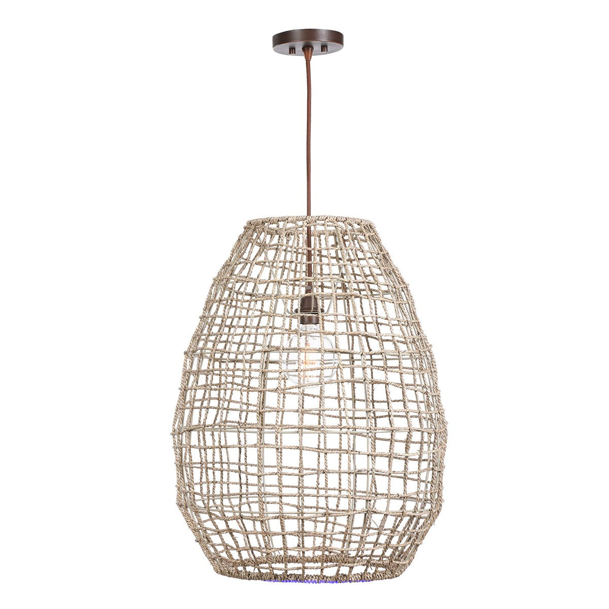 Uttermost Cross Weave 1 Light Pendant 21535