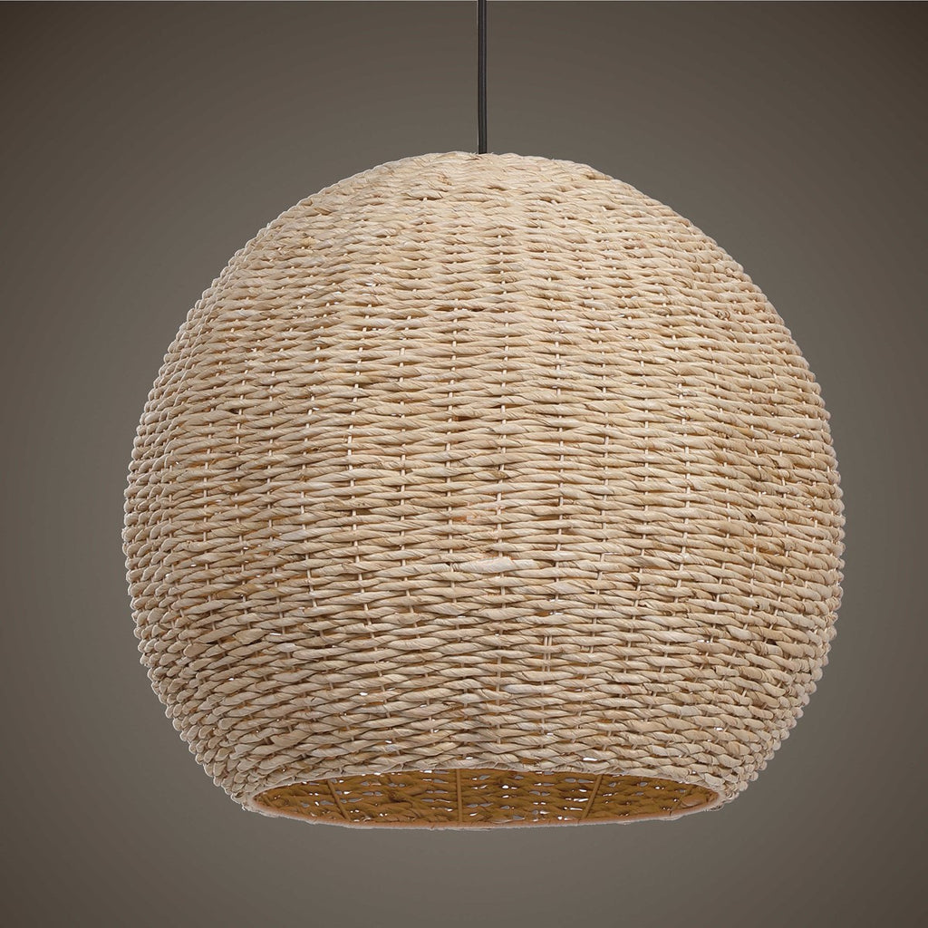 Uttermost  Seagrass 1 Light Dome Pendant 21536