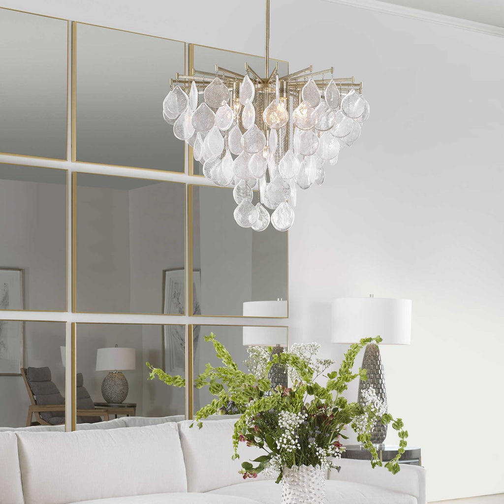 Uttermost Goccia 6 Light Tear Drop Glass Pendant 21544