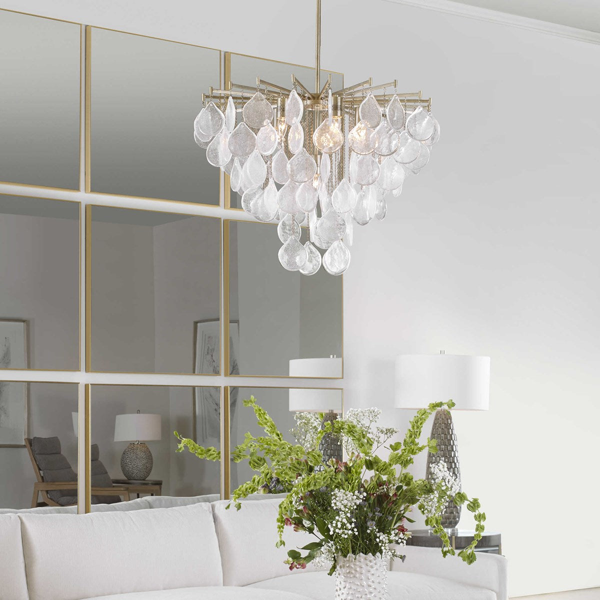 Uttermost Goccia 6 Light Tear Drop Glass Pendant 21544