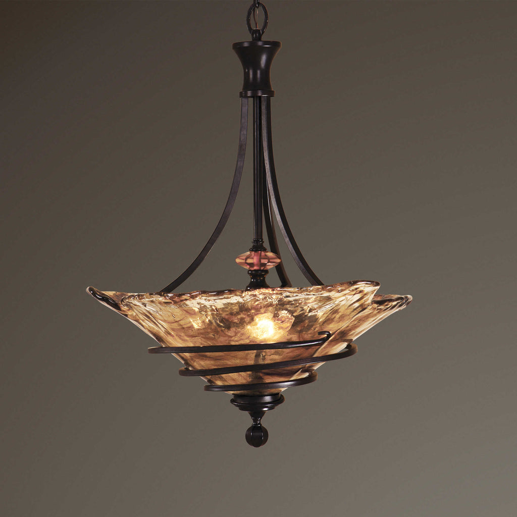Uttermost Vitalia 3 Lt Oil Rubbed Bronze Pendant 21904