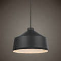 Uttermost Holgate 1 Light Black Pendant 22179