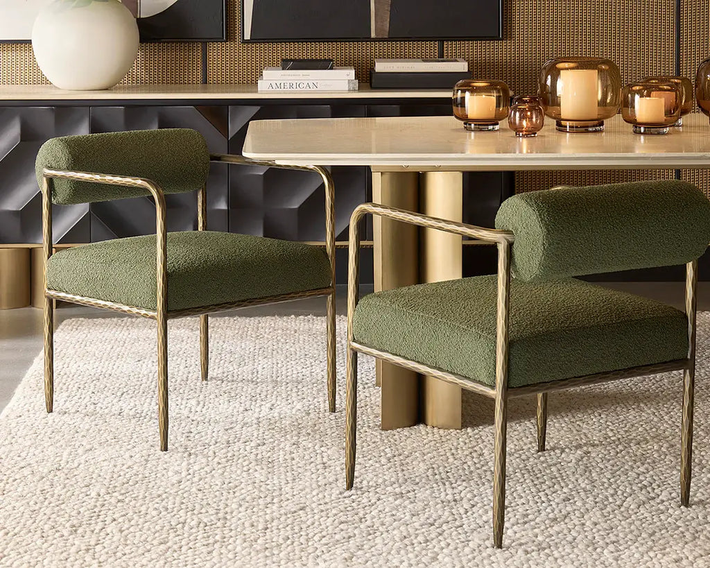 SUNPAN AJANI DINING ARMCHAIR OLIVE 111806