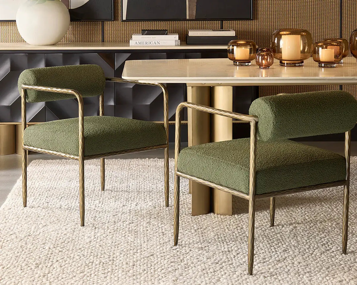 SUNPAN AJANI DINING ARMCHAIR OLIVE 111806