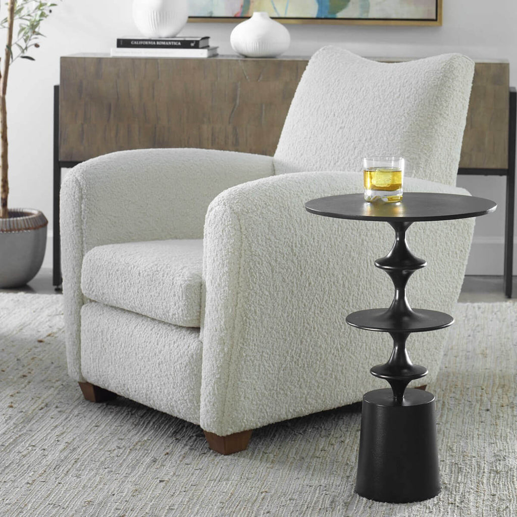 UTTERMOST FLIGHT ACCENT TABLE BLACK 22921