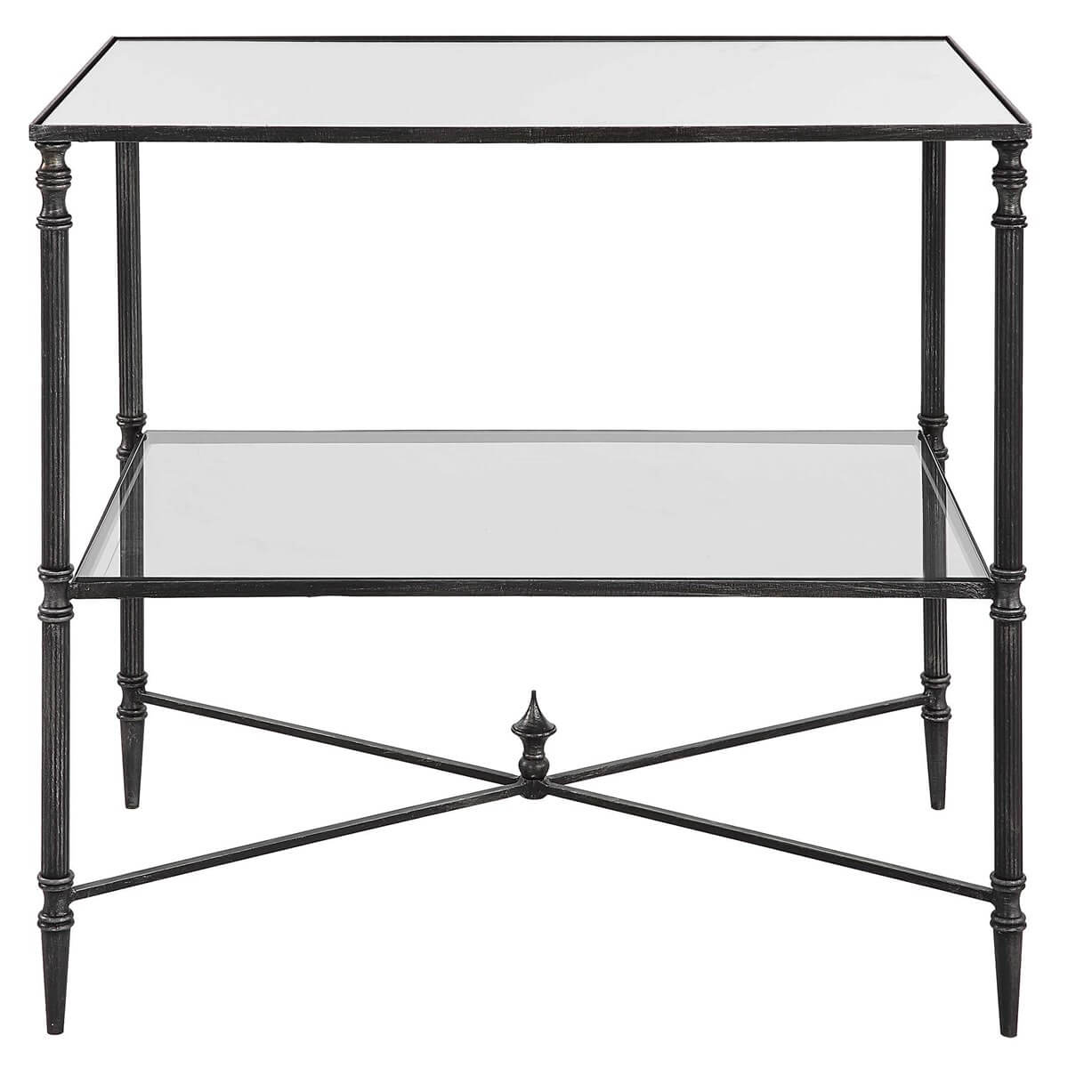 UTTERMOST HENZLER LAMP TABLE, STEEL 22984